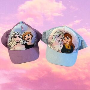 Disney Frozen Purple and Blue Adjustable Baseball Caps